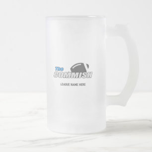 La Commish 16 oz Frosted Mug Imaginaire Football