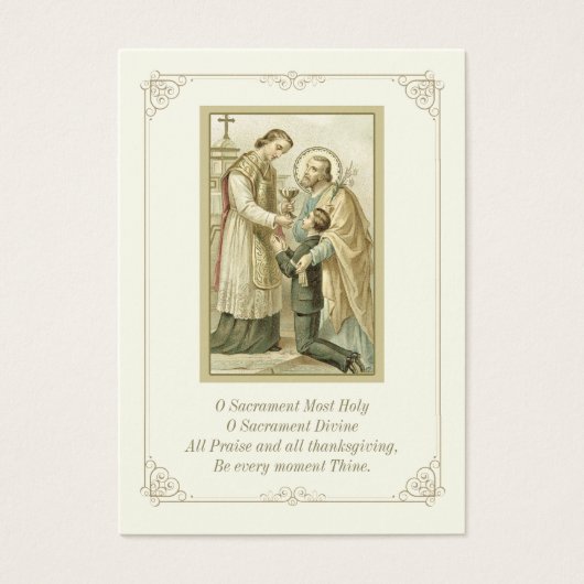 La communion du garçon - Carte Sainte (Devant)