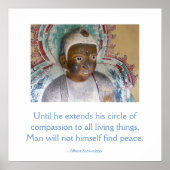 La compassion pour les animaux Poster Bouddha (Devant)
