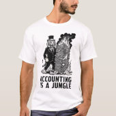 "La comptabilité est une jungle" T-shirt drôle de (Devant)