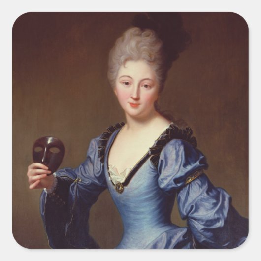 La Comtesse de Bersac Vierkante Sticker (Voorkant)