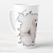 La conception du chien Latte Mug | grandes tasses (Angle gauche)