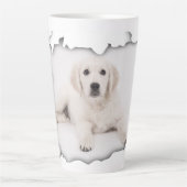 La conception du chien Latte Mug | grandes tasses (Devant)