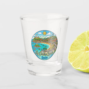 La Concha-strand Spanje Shot Glas