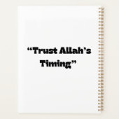 La confiance dans le calendrier d’Allah - Planific (Dos)