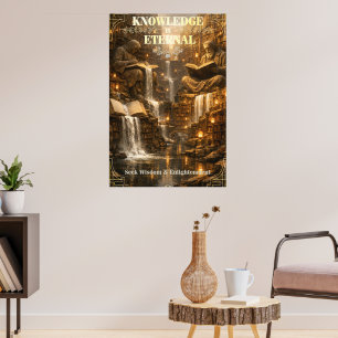 La connaissance est éternelle – Affiche de la bibl