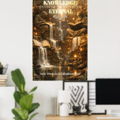 La connaissance est éternelle – Affiche de la bibl (Bureau à domicile)