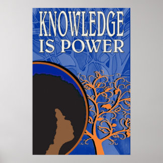 La connaissance est une affiche Power
