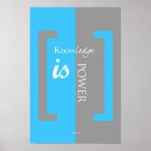 La connaissance est une affiche Power (Devant)