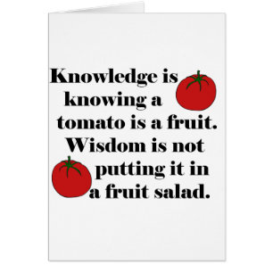 La connaissance sait qu'une tomate est un fruit
