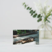 La construction de carte de visite de bricoleur (Debout devant)