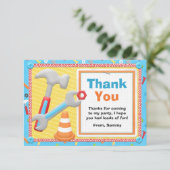 La construction usine le carte de remerciements (Debout devant)