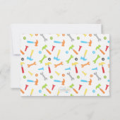 La construction usine le carte de remerciements (Dos)