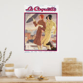 La Coquette Umbrella Girl Poster (Keuken)