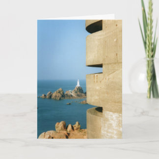 La Corbière vuurtoren & Duitse WW2 toren, Jersey Kaart