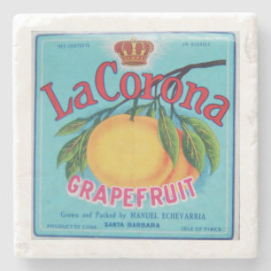 La Corona Grapefruit marble Onderzetter