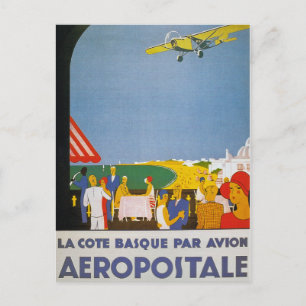 La Cote Basque Par Avion Briefkaart