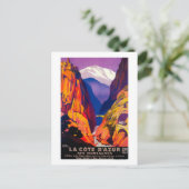 La Cote D'Azur posterEuropa Briefkaart (Staand voorkant)