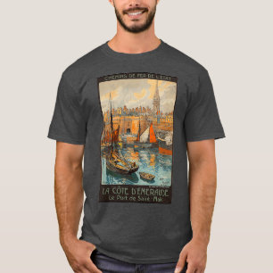 La Cote dx27Emeraude Port de Saint Malo Fr T-shirt