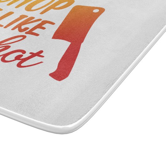 La côtelette qu'il l'aiment est planche à découper (Coin)