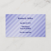 La couche-culotte durcit des cartes de visite (Dos)