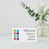 La couleur bloque des cartes de visite de (Debout devant)