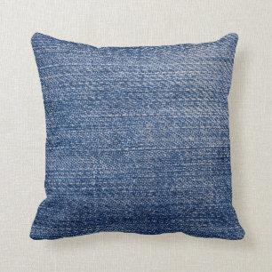 La couleur du coussin de denim