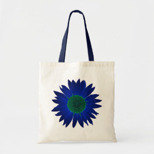 La couleur du sac fourre-tout à tournesols - bleu