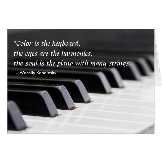 La couleur est le clavier (Devant horizontal)