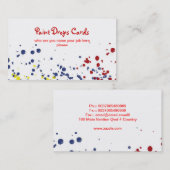 la couleur laisse tomber le carte de visite (Devant / Derrière)