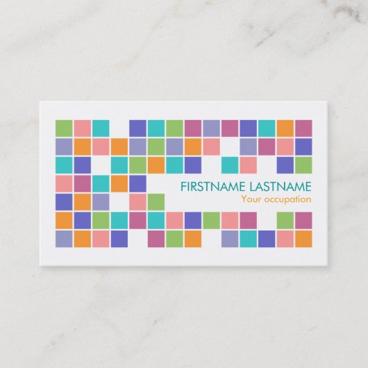 La couleur moderne couvre de tuiles le carte de (Devant)