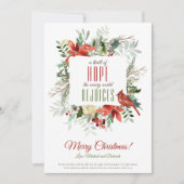 La couronne de Noël Une frisson d'espoir Carte de  (Devant)