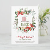 La couronne de Noël Une frisson d'espoir Carte de  (Debout devant)