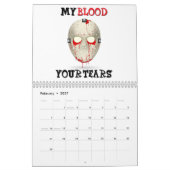 La coutume a imprimé le calendrier 2015 d'hockey (Feb 2027)