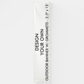 La coutume a personnalisé 2,5'" la bannière X12 (Vertical)