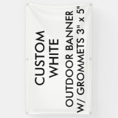 La coutume a personnalisé 3' x 5" bannière (Vertical)
