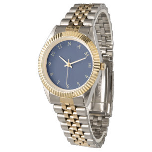 La coutume a personnalisé la montre à deux tons