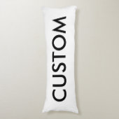 La coutume a personnalisé le blanc de coussin de (Devant (Vertical))