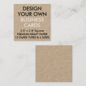 La coutume a personnalisé les cartes de visite (Devant / Derrière)