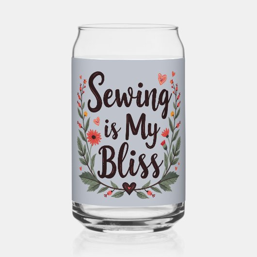 La Couture Est Ma Belle Typographie Florale (Verso)