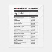 La couverture de la facture de la Fête des Mères - (Devant)