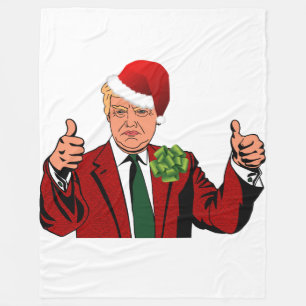 la couverture de noël de santa claus donald trump