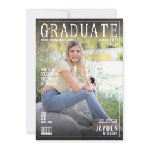 La couverture du magazine The Graduate Invitation 
