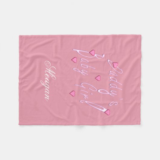 La couverture personnalisée par bébé du papa (Devant (Horizontal))