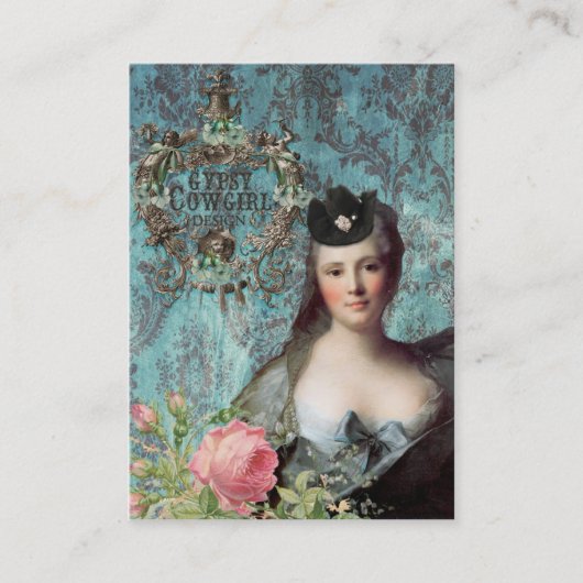 La cow-girl gitane conçoit le carte de visite fait (Devant)