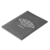 La craie a inspiré le carnet de notes à spirale de (Côté gauche)