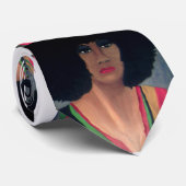 LA cravate AFRO "DES ANNÉES 70" (Roulé)