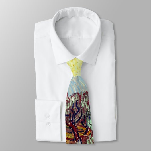 La Cravate de design "Olive Tree" de Van Gogh (Attaché)