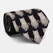 La cravate de l'amoureux des chats (Roulé)