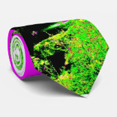 La cravate de Maui des hommes psychédéliques roses (Roulé)